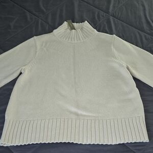 Womens J CREW heavy, 100% Cotton Sweater size Large
